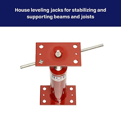 BISupply House Jacks for Leveling Crawlspace 3 Pack - 12 to 16 inch Adjustable Support Beam Basement Jack Post - Floor Lifting Joist Beam Brace for Cellar Ceiling - Screw Pole Jack - size: 16 in, 3 pack