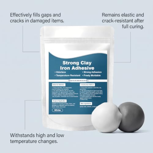 Steel Reinforced Epoxy Putty, Waterproof Heat-Resistant Epoxy Putty Repair Kit, All Purpose Filler Putty AB Epoxy Clay for Metal Wood Tile Ceramics for Bonding Repairing Sculpting