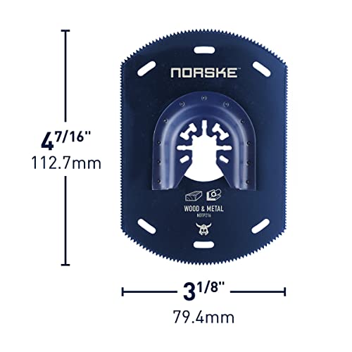 Norske Tools NOTP216 Quadruple Edge Oscillating Multi Tool Accessory Blade - style: Quadruple Edge