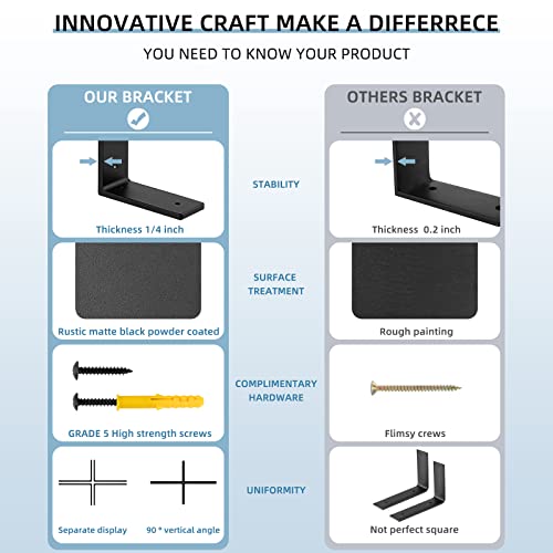6"x 4"Shelf Brackets,L Shelf Brackets, die-cast Formation, Vertical Angle, Premium Alloy Metal Heavy Duty Shelf Bracket, high Strength Mounting Hardware Included, Corner Brace Joint,Pack of 4 - size: 6 inch x 4 inch die-cast