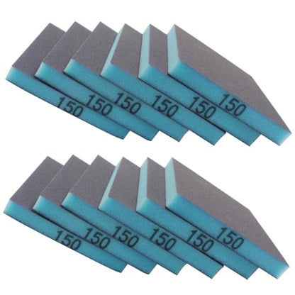 12 Pcs 150 Grit Sanding Sponge - size: #150