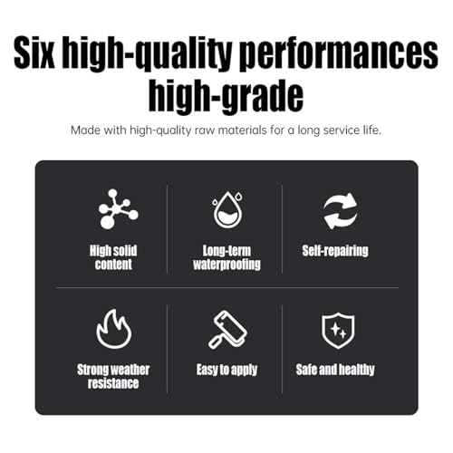Polyurethane Waterproof Coating,35.2OZ,Eco-Friendly Waterproof Sealant,Polyurethane Coating for Roofs,Walls,Garden,Gutter,Concrete Cracks Holes Leak Repair (1000g,White) - color: White