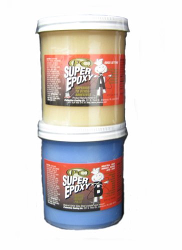 PC Products PC-Super Epoxy Adhesive Paste, Two-Part 32oz in Two Jars, Translucent, 32629 - size: 32 oz in Two Jars