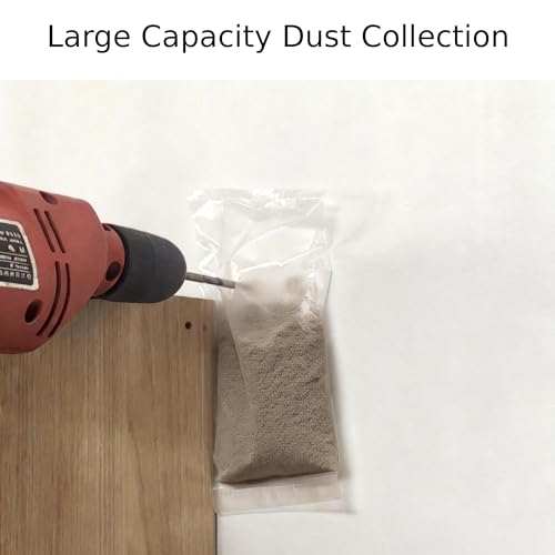 DAMILA Adhesive Drill Dust Collector Bags for Clean Drilling 50-Pack - size: 50 Pack