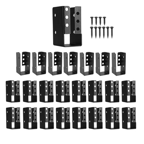 2x4 Joist Hanger 24PCS,Outdoor Trim Concealed-Flange Joist Bracket - size: 24pcs, style: 2''x4''