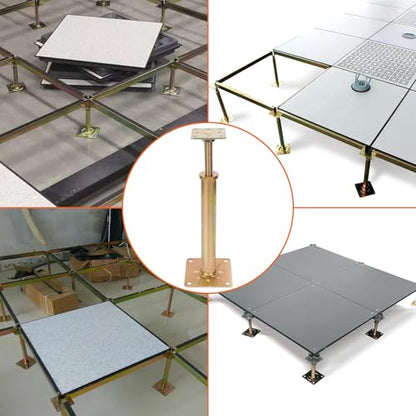 4 Pcs Adjustable Floor Jack House Floor Jacks Post Pole Galvanized House Jacks for Leveling, 11" - 16" Height Range, Load 6500-8850 Lbs Each, Telescoping Jack for Temporary Support - size: 11-16 inch