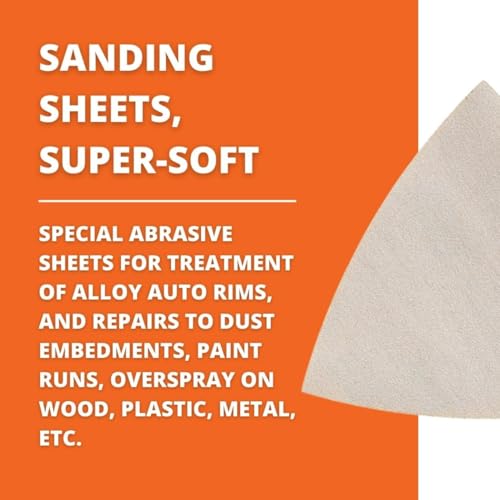 Fein Super-Soft Sanding Sheets for Alloy Rims & Repairs, 320 Grit - size: 320 Grit, 50-Pack