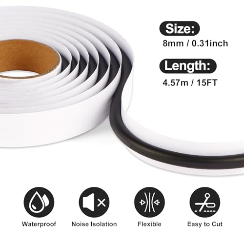 Butyl Sealant Tape 4.57m (15FT) - Waterproof Sealant Tape - style: 5/16" × 15'（8.0mm*4.57M）