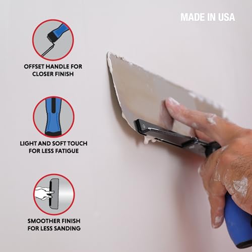 14" Stainless Steel Radius Skimming Blade | Advance Equipment MFG Co. | (Model SB-14) Drywall Tool for Smooth Finish & Patching – 100+ YEARS FAMILY OWNED USA MADE