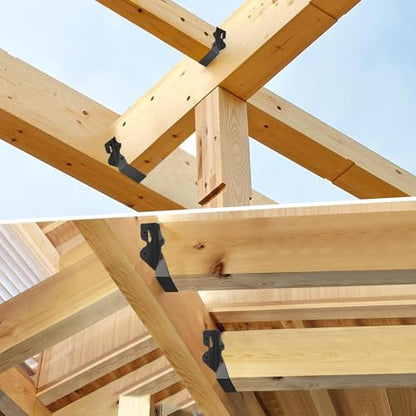 16 Pcs 2"x 4" Joist Hanger|Q235B Steel Face Mount Joist Hangers - size: 16 Pcs, style: 2"x 4"