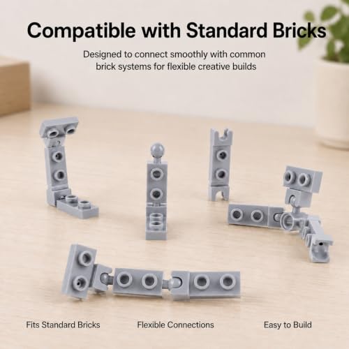 Plate 1x2 Ball Joints Socket - 250pcs Connector Accessories Classic Bricks - color: Light Gray