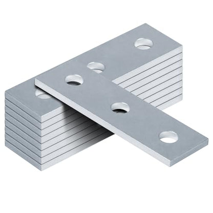 heneng 9 Pack Strut Flat Plate Hardware for 1-5/8" Strut Channel,5-3/8" L - size: Length:5-3/8"