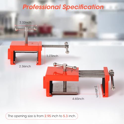 Cabinet Clamps 2 Pack,Cabinet Jacks for Installing Cabinets,Cabinet Clips,Face Frame Clamps for Installing Cabinets