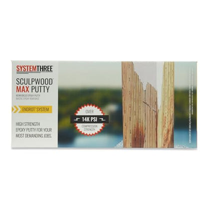 System Three SculpWood Max Putty Epoxy Wood Filler, 2 Gallon Kit - size: 2 Gallon