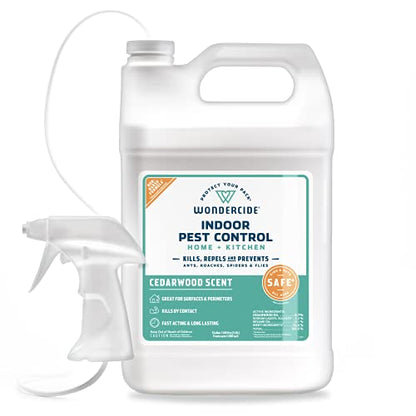 Wondercide - Indoor Pest Control Spray for Home & Kitchen Cedarwood 128 oz - size: 128 Fl Oz (Pack of 1)
