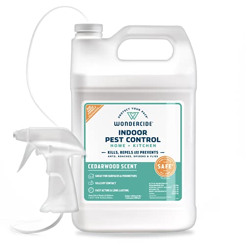 Wondercide - Indoor Pest Control Spray for Home & Kitchen Cedarwood 128 oz - size: 128 Fl Oz (Pack of 1)