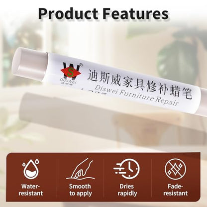 Wood Filler Sticks, Tianshan Cedar, Scratch Repair Crayons - color: Tianshan Cedar