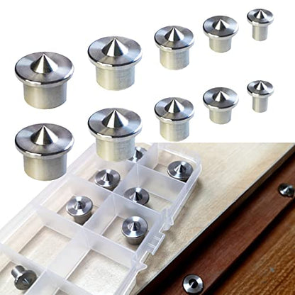 Dowel Centers, 10PCS 1/4", 3/8", 5/16", 7/16", 1/2" Centering Pins