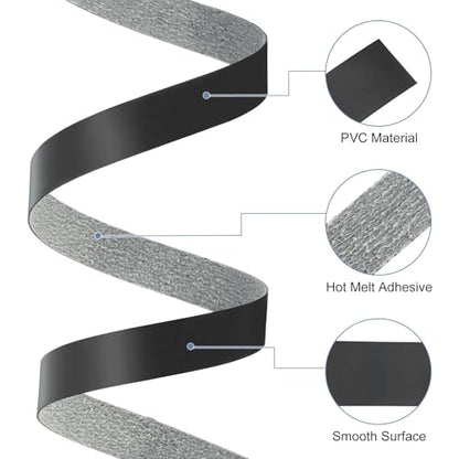 uxcell PVC Edge Banding 1 1/2 Inch x 33ft Self-Adhesive Veneer Trim - color: Black Plane, size: 1 1/2 inch x 33ft