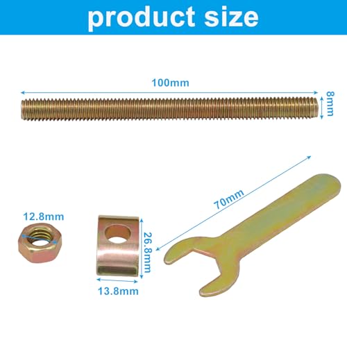 Bonsicoky 12-Set Bed Frame Hardware Connector Kit
