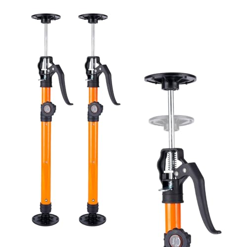 Cabinet Jack for Installing Cabinet Support Rod 3rd Hand Support System Adjustable Support Pole,Extend from 19.29 inch to 43.30 inch,Orange 2 Pack - size: 19.3"-43.3" | 2Pcs