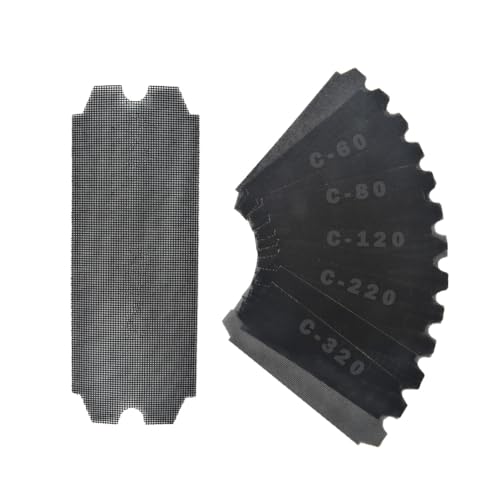 SCOTTCHEN Drywall Sanding Screen Mesh Sheet 11-1/4" x 4-3/16" Grit: #60,80,120,220,320-20pcs - style: #60,80,120,220,320-20pcs