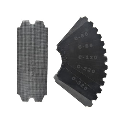 SCOTTCHEN Drywall Sanding Screen Mesh Sheet 11-1/4" x 4-3/16" Grit: #60,80,120,220,320-20pcs - style: #60,80,120,220,320-20pcs