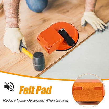 Floor Gap Fixer Tool with Vacuum Suction Cup & 6 PCS Sticky Pads, Heavy Duty Plank Grabber for Laminate Vinyl Flooring Gap Repair, Wood Flooring Installation Kit for Filling Floor Gaps