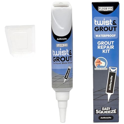 from Floor-Fix Pro Premixed Tile Grout Repair Kit, Anthracite - color: Anthracite