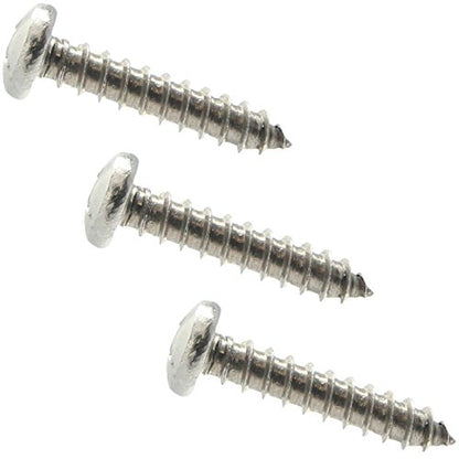 #12 x 1-1/2" Pan Head Sheet Metal Screws, Full Thread, Phillips Drive, Stainless Steel 18-8, Bright Finish, Self-Tapping, Quantity 50 Pieces By Fastenere - size: #12 x 1-1/2"(50 PACK)