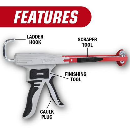 Newborn 212-HTD Drip-Free Caulk Gun, HybridTech Series Model
