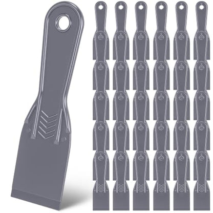 36 Pcs Plastic Putty Knife 2" Flexible Putty Knife Scraper, Grey - color: Grey