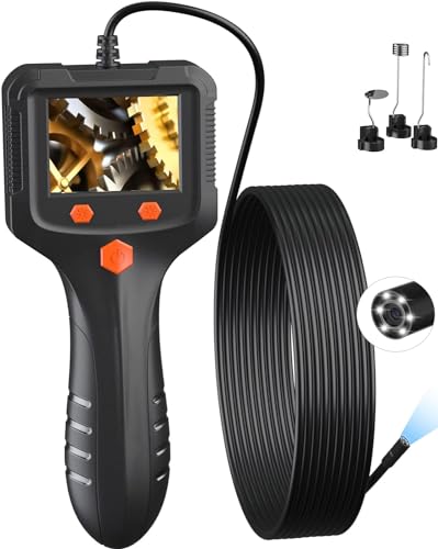 Daxiongmao Endoscope Camera with Light, 1080P HD Borescope - color: Black