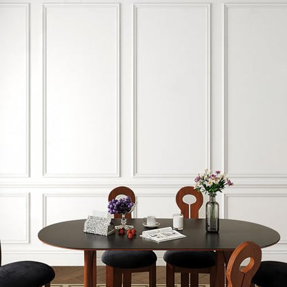 QDYMXUN Peel and Stick Chair Rail Panel Molding, 240''L x 1.06''W Strong Self Adhesive TPE Wall Moulding Trim for Home DIY Decoration (Paintable White) - size: 240''L x 1.06''W