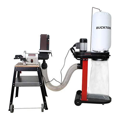 BUCKTOOL 750 CFM Auto-Start Dust Collector,1.2HP 13-Gallon Capacity - size: 750 CFM