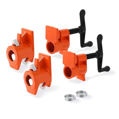 PONY the Original 2-Pack 50 Pipe Clamp Fixture for 3/4 Inch Black Pipe