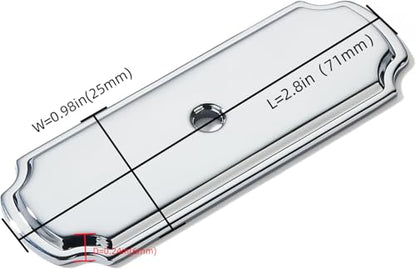 khtumeware 10 Pack Backplate for Cabinet Knobs Polished Chrome Cabinet Hardware Knob Backplate/Back Plate - color: Polished Chrome