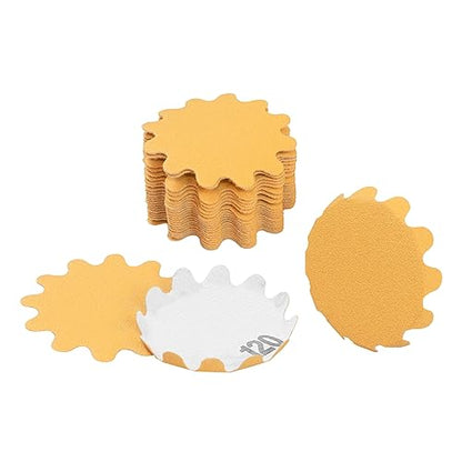 Flex Edge Gold 2 Inch Hook and Loop Sanding Discs 2 Inch 120 Grit 25 Pack - size: 2", style: 120 Grit