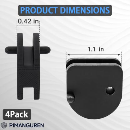 Metal Shed Replacement Door Slides 4-Pack