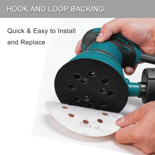 100Pcs 5 Inch Sanding Discs Hook & Loop 8-Hole Wet Dry Sandpaper 3000 Grit - style: 100Pcs 3000 Grit
