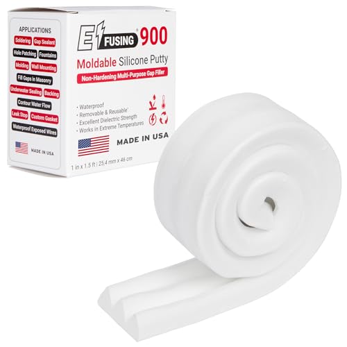 900 Moldable Silicone Putty - White Triangular Shape - size: White Triangular