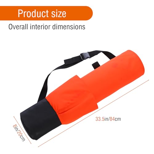 36" Lath Bag Heavy Duty, 8" x 33.5", Orange and Black - color: Orange and Black, size: 8" X 33.5"