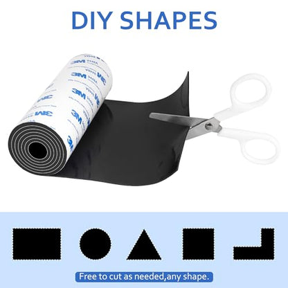 Non Slip Furniture Pads, 5" x 120" Rubber Furniture Pads - Black - color: Black, size: 1 PC 5 x 120 inch (Rubber)