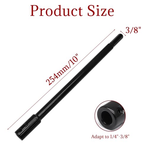 10 Inch Tools Hole Saw Extension Chuck 3/8-Inch Hex Shank