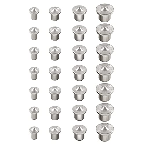 Hitefu Solid Doweling Marker 1/4" 5/16" 3/8" 1/2" Set, 40 Pcs