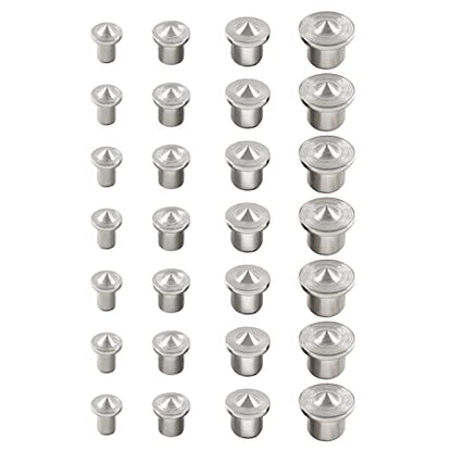 Hitefu Solid Doweling Marker 1/4" 5/16" 3/8" 1/2" Set, 40 Pcs