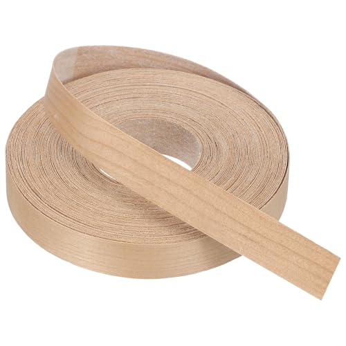 PATIKIL Cherry Edge Banding, 3/4 Inch x 50 ft Wood Veneer Tape Pre-glued Flexible Plywood Edge Banding with Hot Melt Adhesive for Furniture Restoration