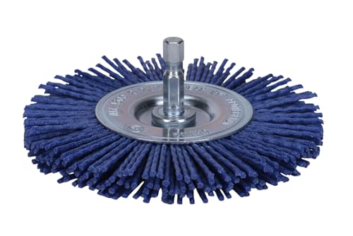 Century Drill & Tool 77443 Nylon Abrasive Radial Brush, 4", Fine - size: 4" Fine