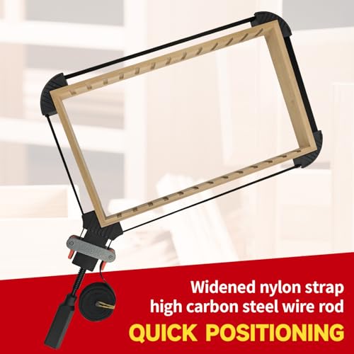 Band Clamps, Frame Quick Release Strap Clamps with 4 Corner Claws, Picture Frame Clamps for Woodworking