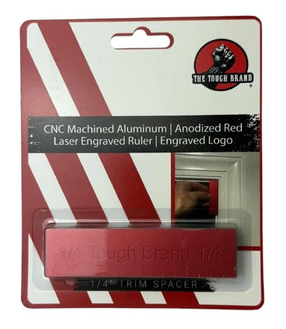 1/4" Door Reveal Tool/Trim Reveal Tool CNC Machined. Billet Aluminum. Wood Reveal Spacing Tool. Casing Spacer Tool. Installation Tool. Precision Trim Tool.